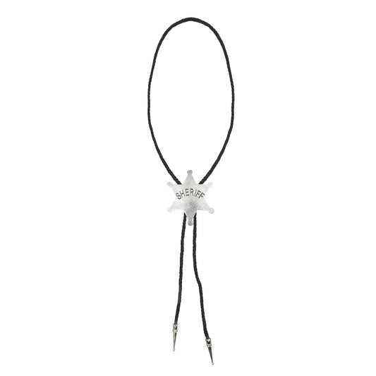 Bolo Sheriff Argent - Accessoire Western Adulte