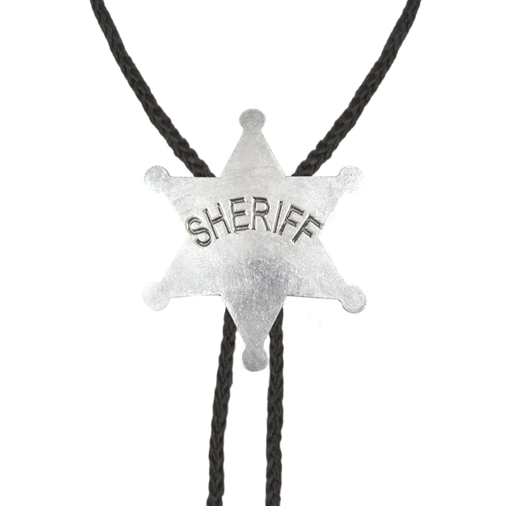 Bolo Sheriff Argent - Accessoire Western Adulte
