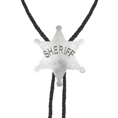 Bolo Sheriff Argent - Accessoire Western Adulte