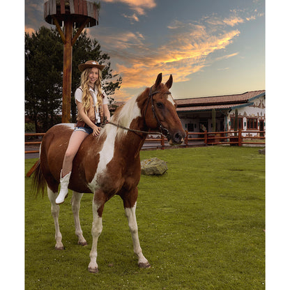 Gilet Cowboy Enfant Marron Frangé - Déguisement Western