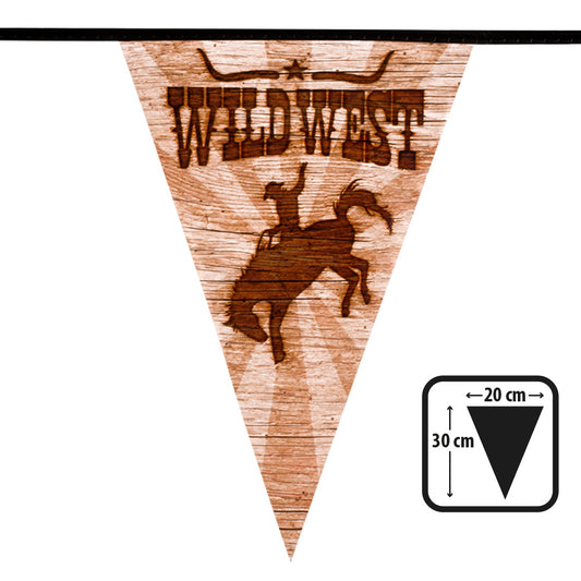 Guirlande Wild West - Fanions Cowboy Décoration Fête