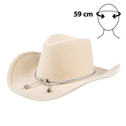 Chapeau Cowboy Crème Adulte - Stetson Western 59cm