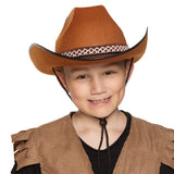 Chapeau Cowboy Enfant Marron - Accessoire Déguisement Western