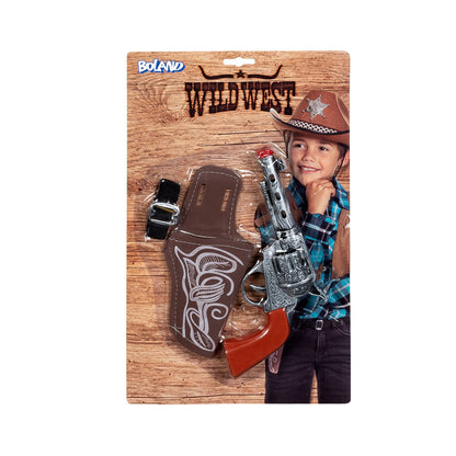 Set Cowboy Enfant Pistolet Holster Ceinture Sheriff