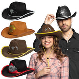 Chapeau Cowboy Sheriff Adulte - 5 modèles assortis