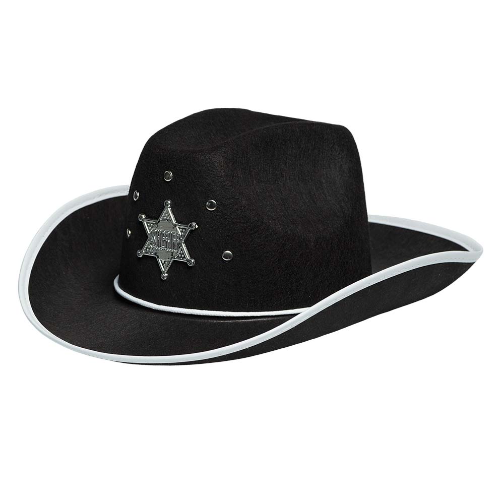 Chapeau Cowboy Sheriff Adulte - 5 modèles assortis