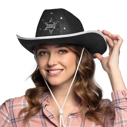 Chapeau Cowboy Sheriff Adulte - 5 modèles assortis
