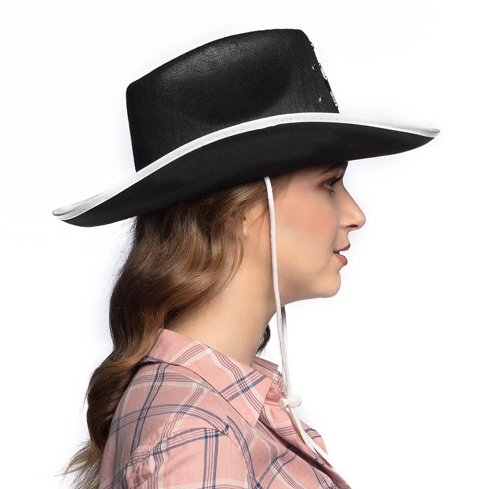 Chapeau Cowboy Sheriff Adulte - 5 modèles assortis