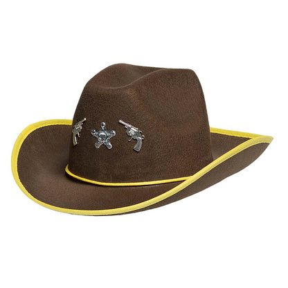 Chapeau Cowboy Sheriff Adulte - 5 modèles assortis
