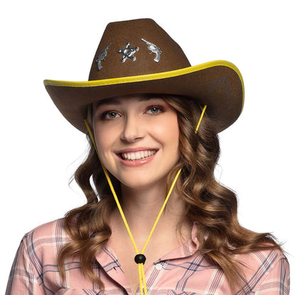 Chapeau Cowboy Sheriff Adulte - 5 modèles assortis