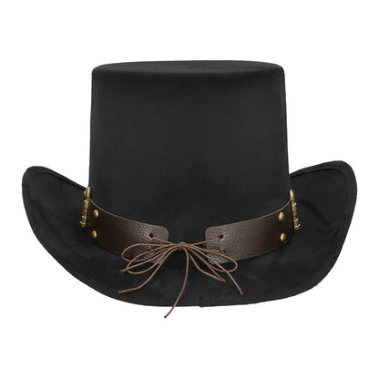 Chapeau Cowboy Noir Steampunk - Accessoire Western Adulte