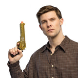 Pistolet Revolver Doré 26cm Son - Accessoire Déguisement