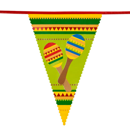 Guirlande Fiesta Mexicaine 4m - Décoration Piment Sombrero Cactus