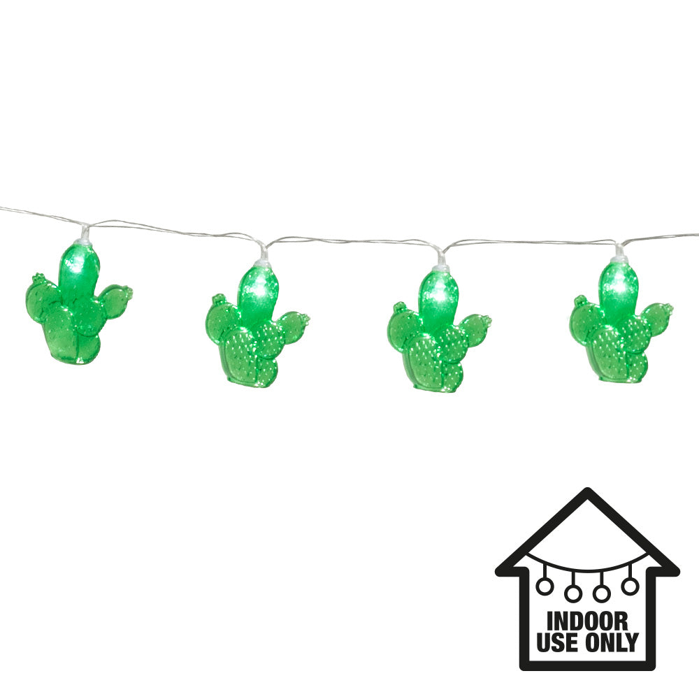 Guirlande Lumineuse Cactus LED Verte - Décoration Intérieur
