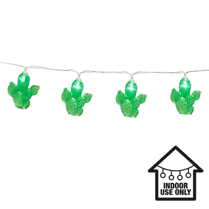 Guirlande Lumineuse Cactus LED Verte - Décoration Intérieur