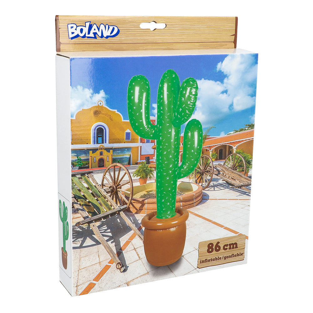Cactus Gonflable 86cm - Décoration Thème Fiesta Mexicaine