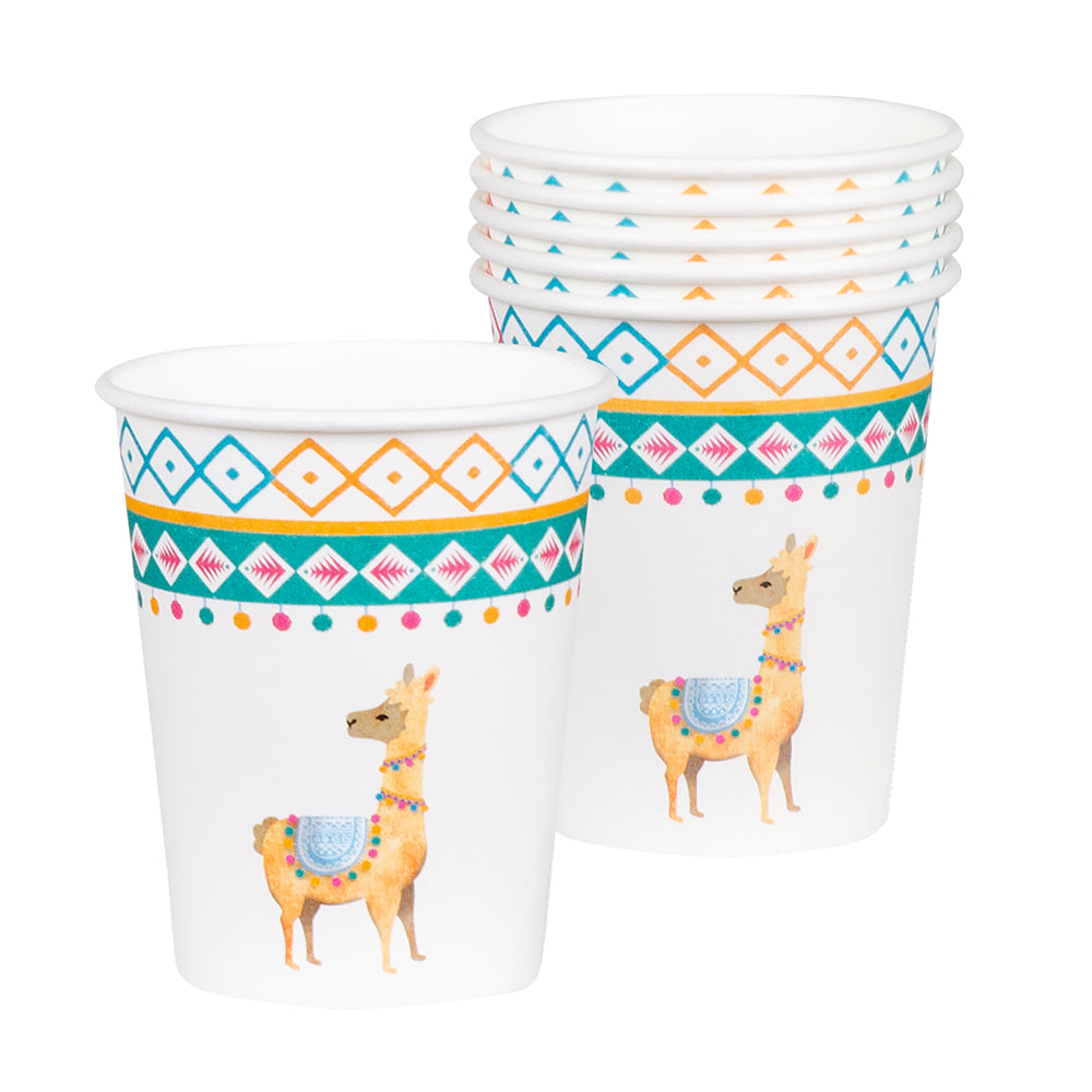 Gobelets Lama Colorés - Vaisselle Fête Anniversaire Enfant