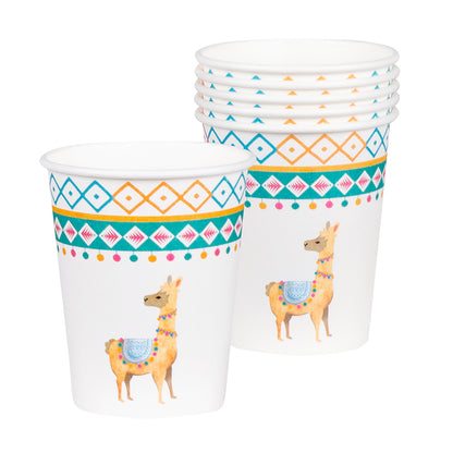 Gobelets Lama Colorés - Vaisselle Fête Anniversaire Enfant