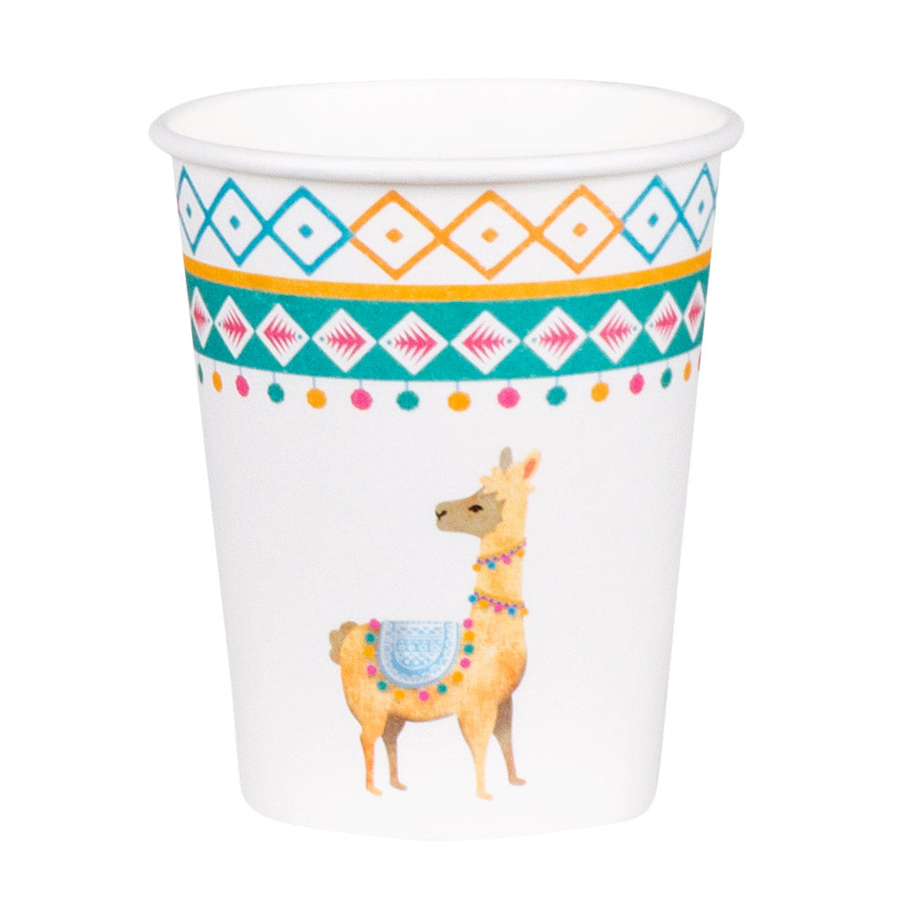 Gobelets Lama Colorés - Vaisselle Fête Anniversaire Enfant