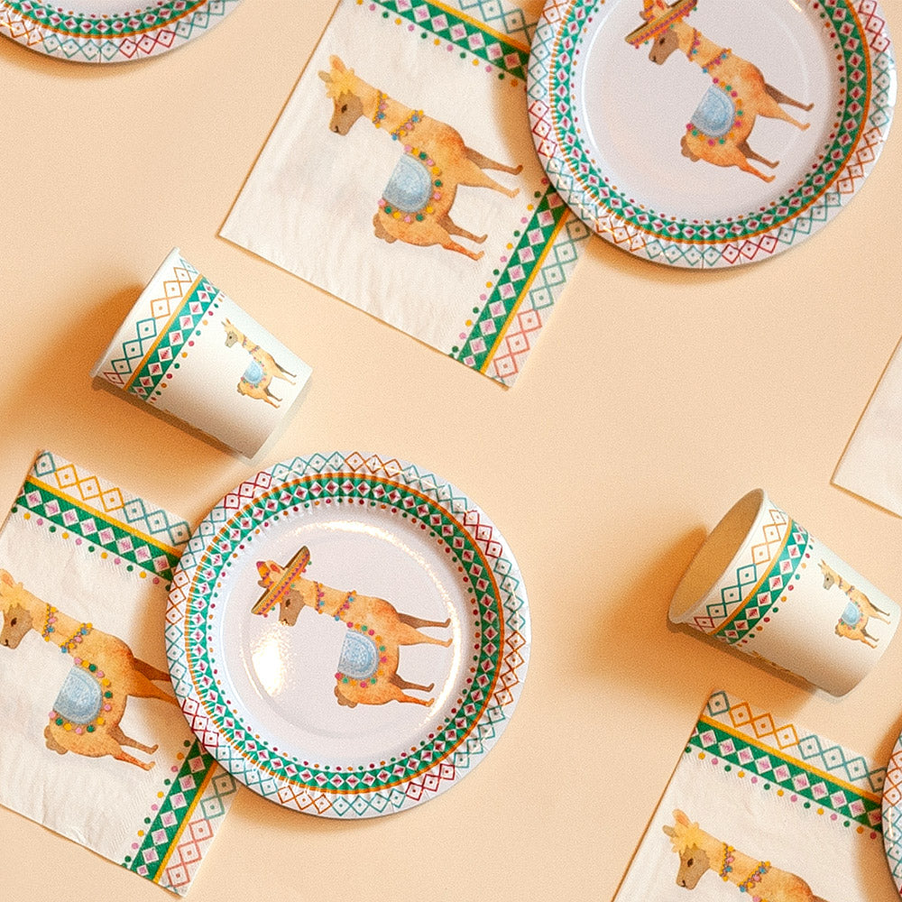 Gobelets Lama Colorés - Vaisselle Fête Anniversaire Enfant