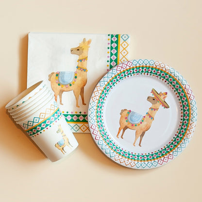 Gobelets Lama Colorés - Vaisselle Fête Anniversaire Enfant