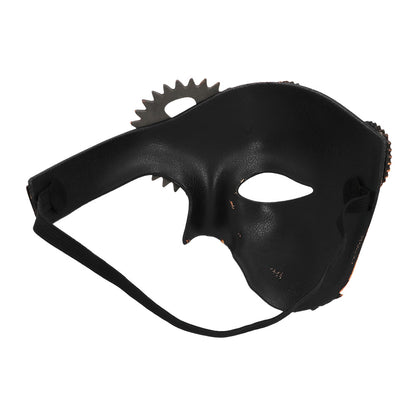 Masque Steampunk Engrenages Bronze - Accessoire Festif