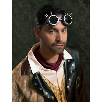 Lunettes Steampunk à Pics - Accessoire Gothique Rétro-Futuriste
