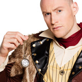 Montre Gousset Steampunk Chaîne Dorée - Accessoire Déguisement
