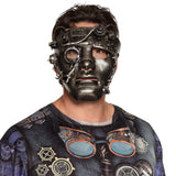 Masque Steampunk Métallique avec Accessoires - Déguisement Cyberpunk