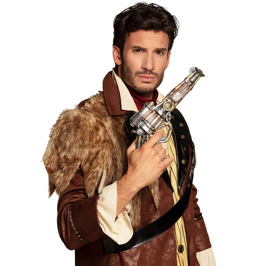 Pistolet Steampunk Mécanisé - Accessoire de Déguisement