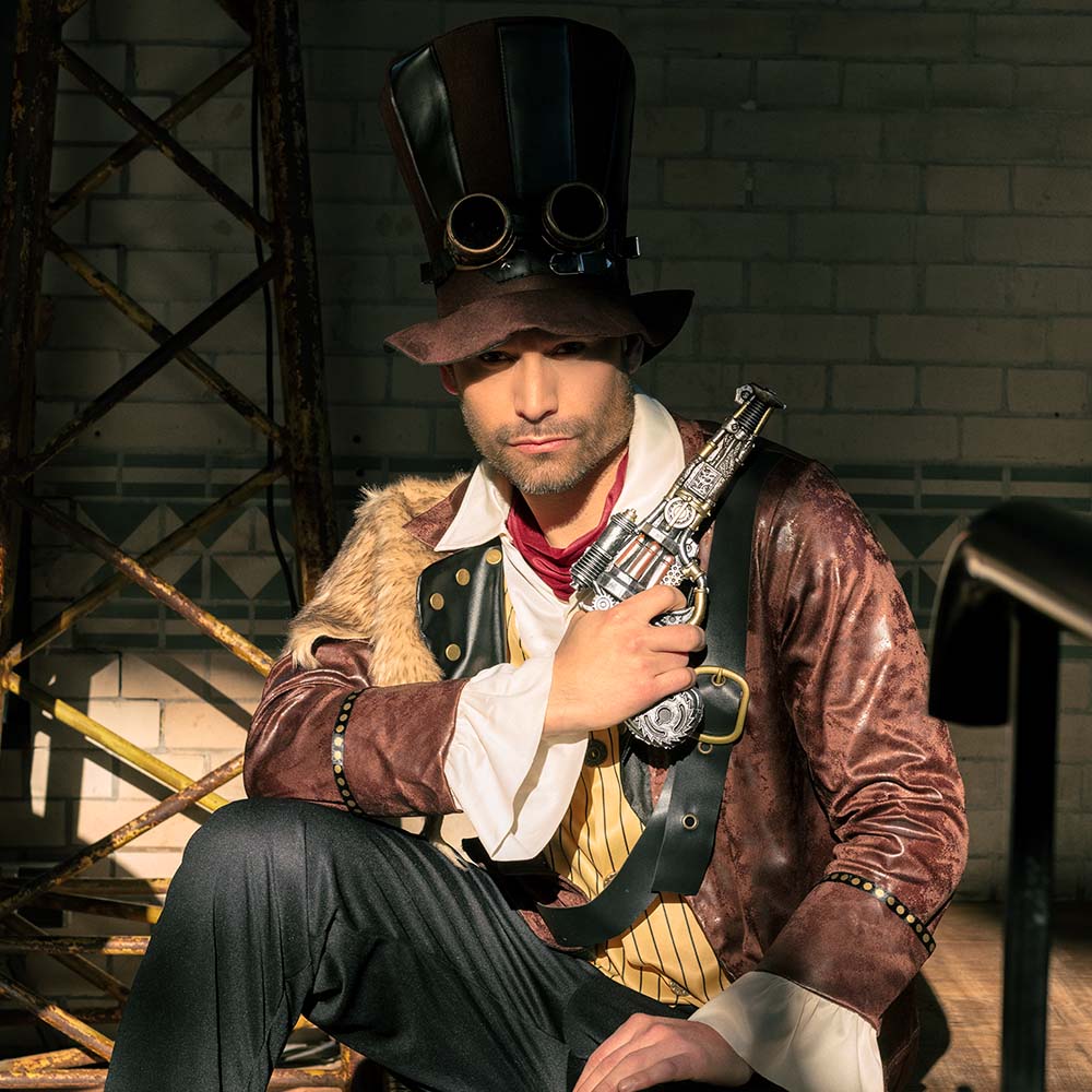 Pistolet Steampunk Mécanisé - Accessoire de Déguisement