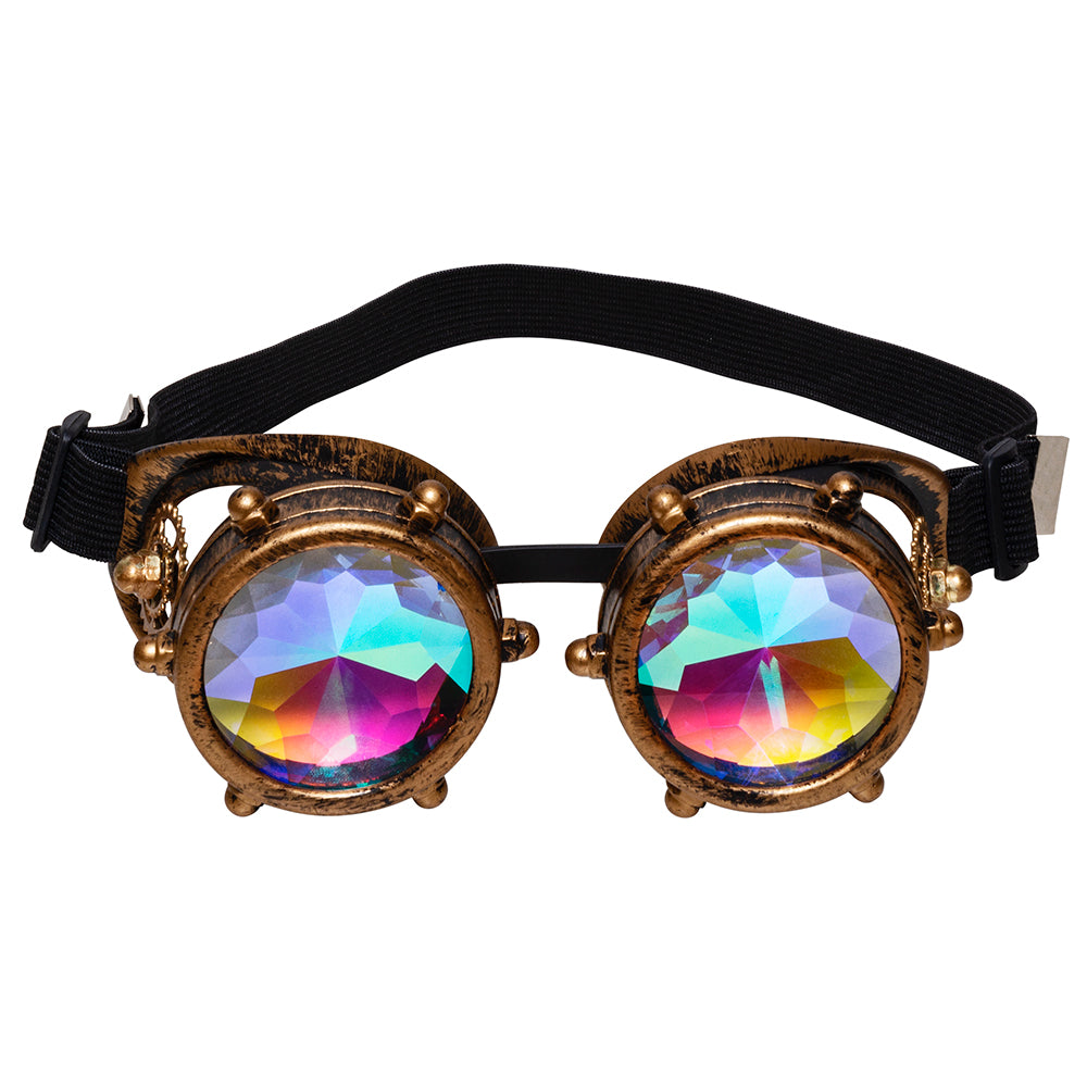 Lunettes Steampunk Cristaux Prismatiques - Accessoire Rétrofuturiste