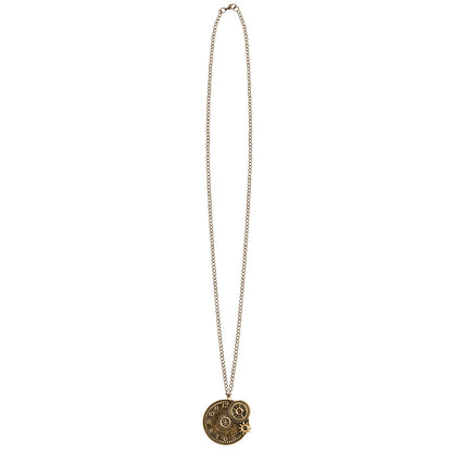 Collier Steampunk Engrenages Dorés - Accessoire Costume