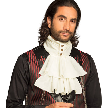 Jabot Blanc Vampire Aristocrate - Accessoire Déguisement
