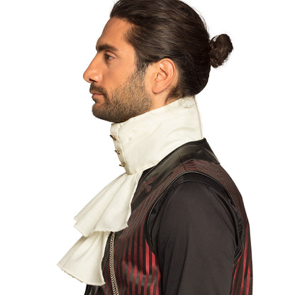 Jabot Blanc Vampire Aristocrate - Accessoire Déguisement