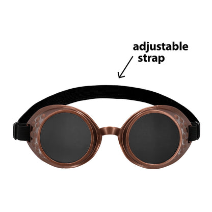 Set Steampunk 3 pièces : Lunettes, Nœud pap' et Bretelles