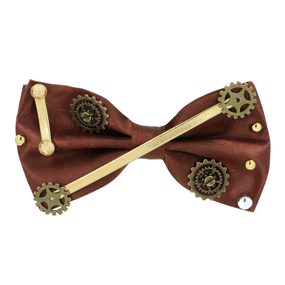 Set Steampunk 3 pièces : Lunettes, Nœud pap' et Bretelles