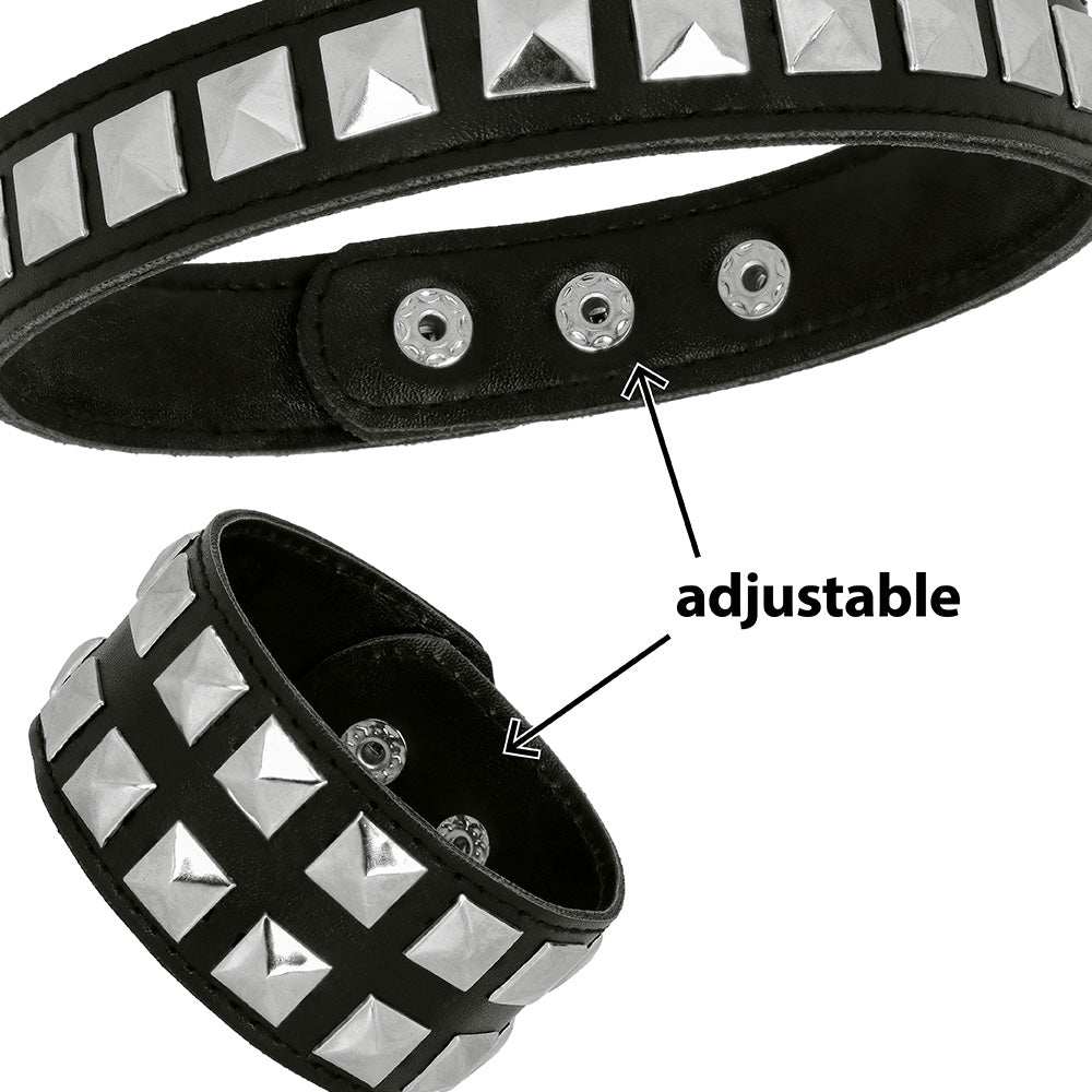 Set Accessoires Rock Studié 5 Pièces - Choker, Bracelets, Gants