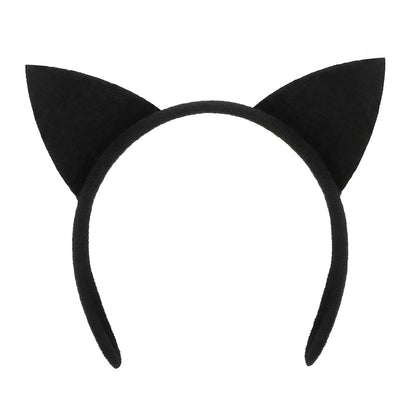Kit Accessoires Chat Strass Noir - Serre-tête & Collier Ajustable