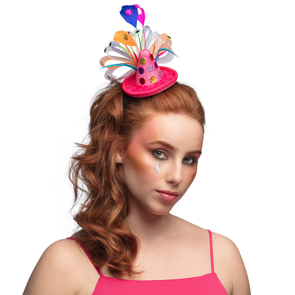 Serre-tête Fleurs Colorées Festif - Accessoire de Fête Luxe