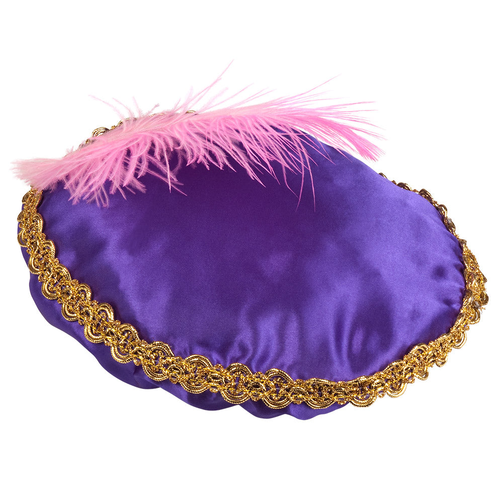 Set 6 Bérets Paillettes Multicolores avec Plumes - Déguisement Enfant