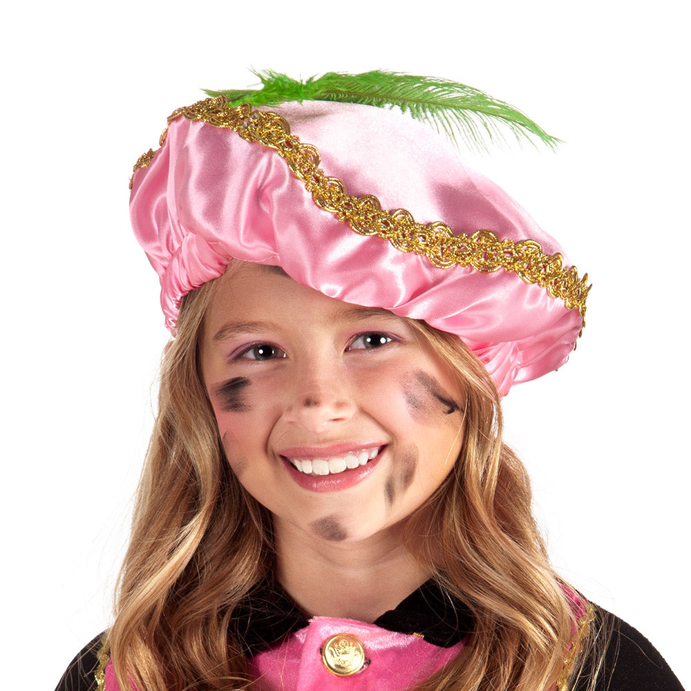 Set 6 Bérets Paillettes Multicolores avec Plumes - Déguisement Enfant