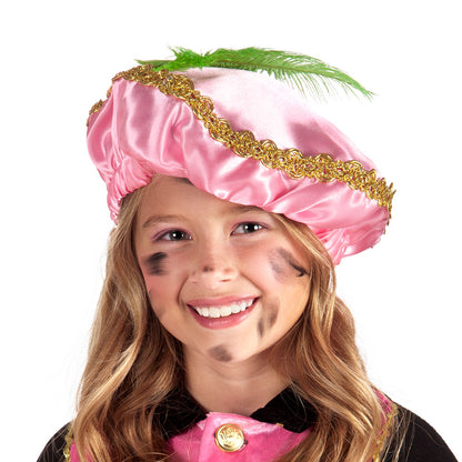Set 6 Bérets Paillettes Multicolores avec Plumes - Déguisement Enfant