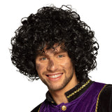 Perruque Afro Bouclée Noire Luxe - Déguisement Années 70