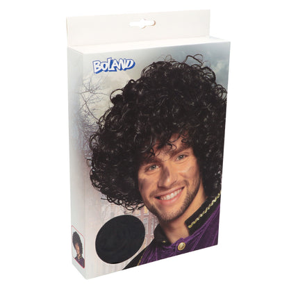 Perruque Afro Bouclée Noire Luxe - Déguisement Années 70