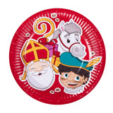 Assiettes Saint Nicolas Décoratives - Lot de 8 Pièces