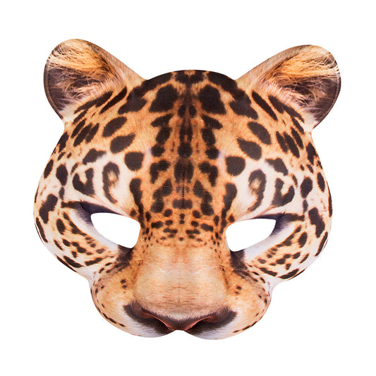 Masque Léopard Réaliste avec Oreilles - Déguisement Animal Félin