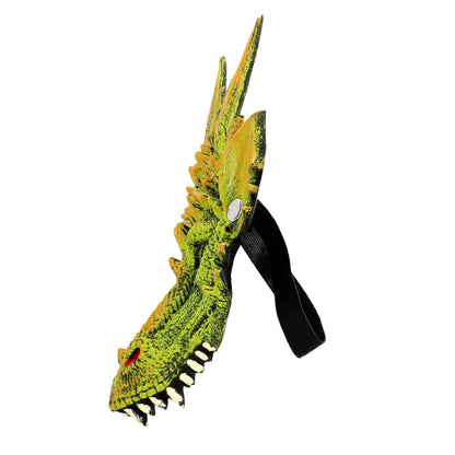 Masque Dragon Vert Foam Réaliste - Déguisement Adulte