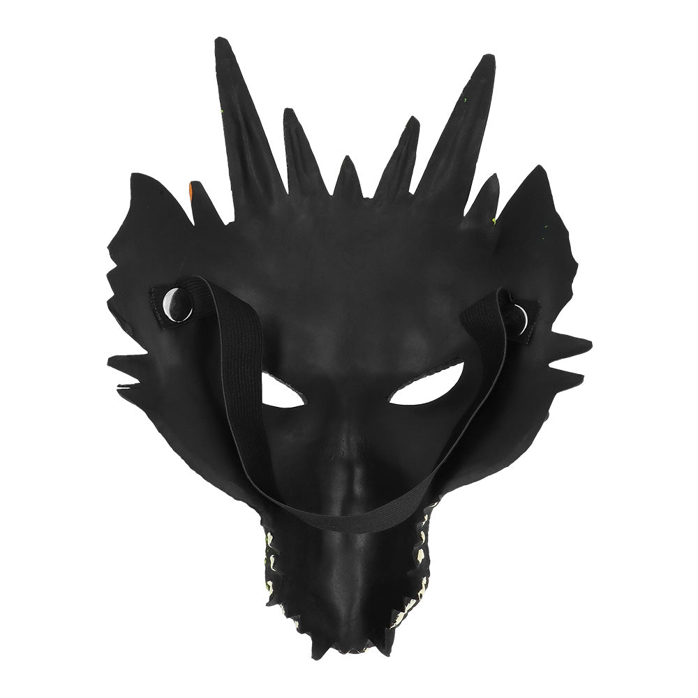 Masque Dragon Vert Foam Réaliste - Déguisement Adulte