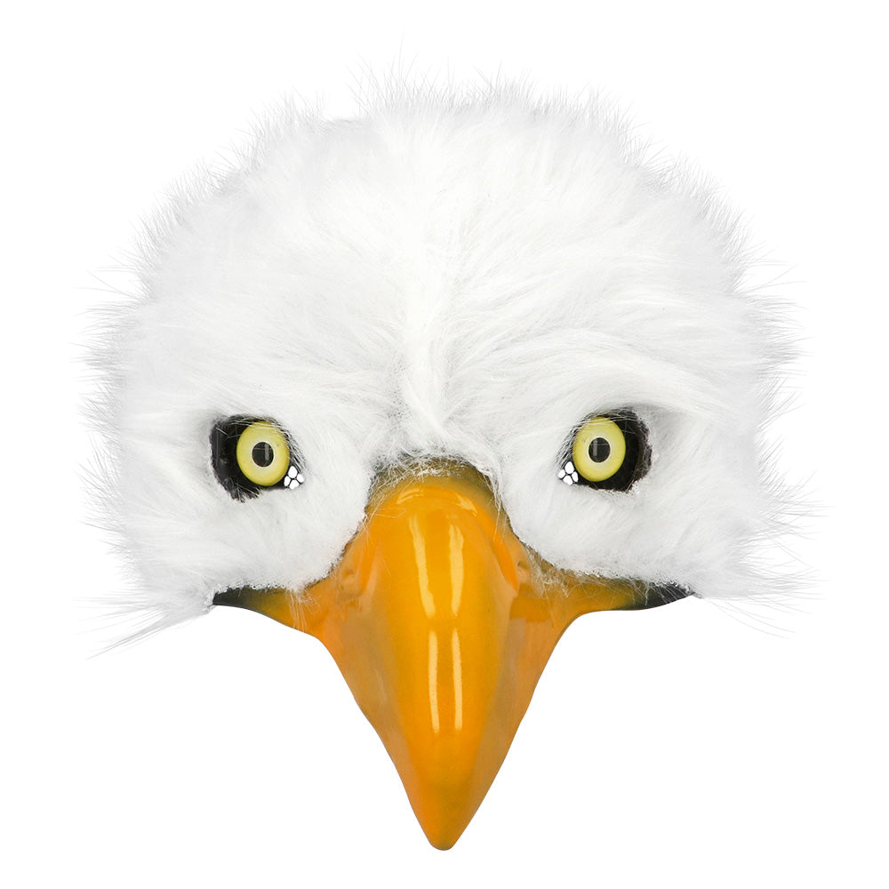 Masque Aigle Blanc avec Bec Jaune - Déguisement Adulte Réaliste
